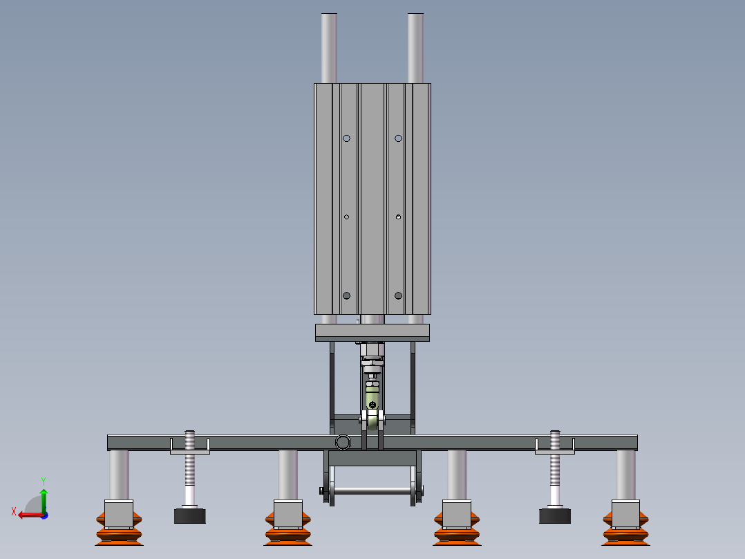 取袋器机构后视图
