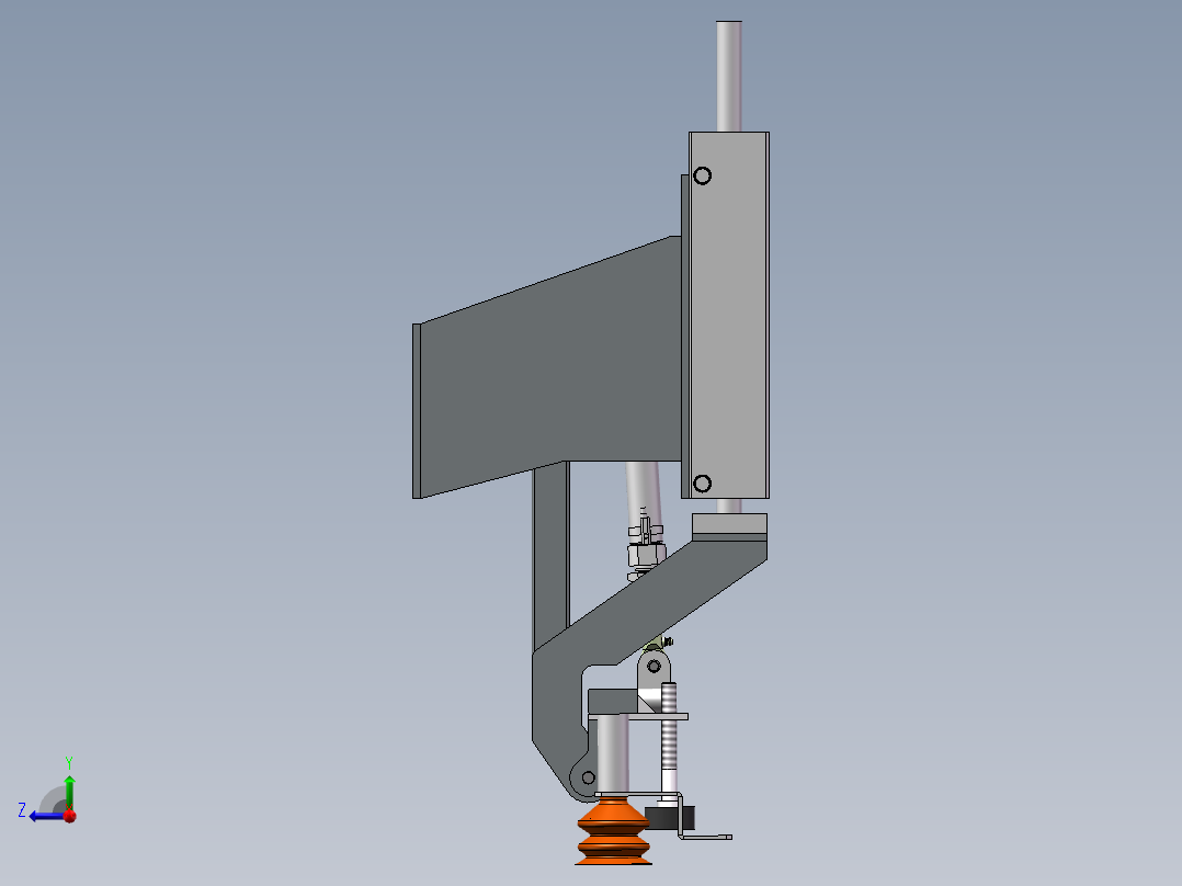 取袋器机构右视图