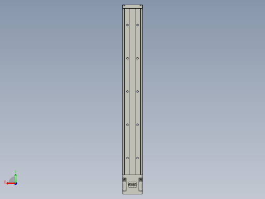 直线模组LHK60C-500A1-F0设计图纸后视缩略图