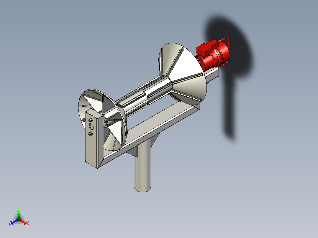 鱼绞车 505--igs stp正等轴测图