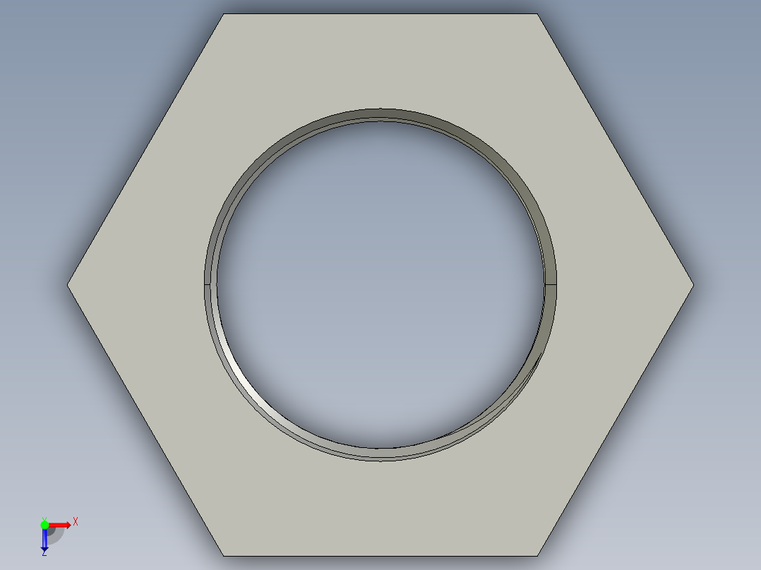 船舶管路系统SeaCor_ReducerBushing_FPTxSPIG_37J138250_2in x 1.25in俯视图