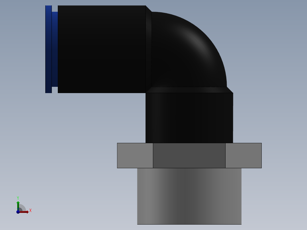 Ø8 x 3-8G COTOVELO 90° MACHO GIRAT. (C02470838)前视图