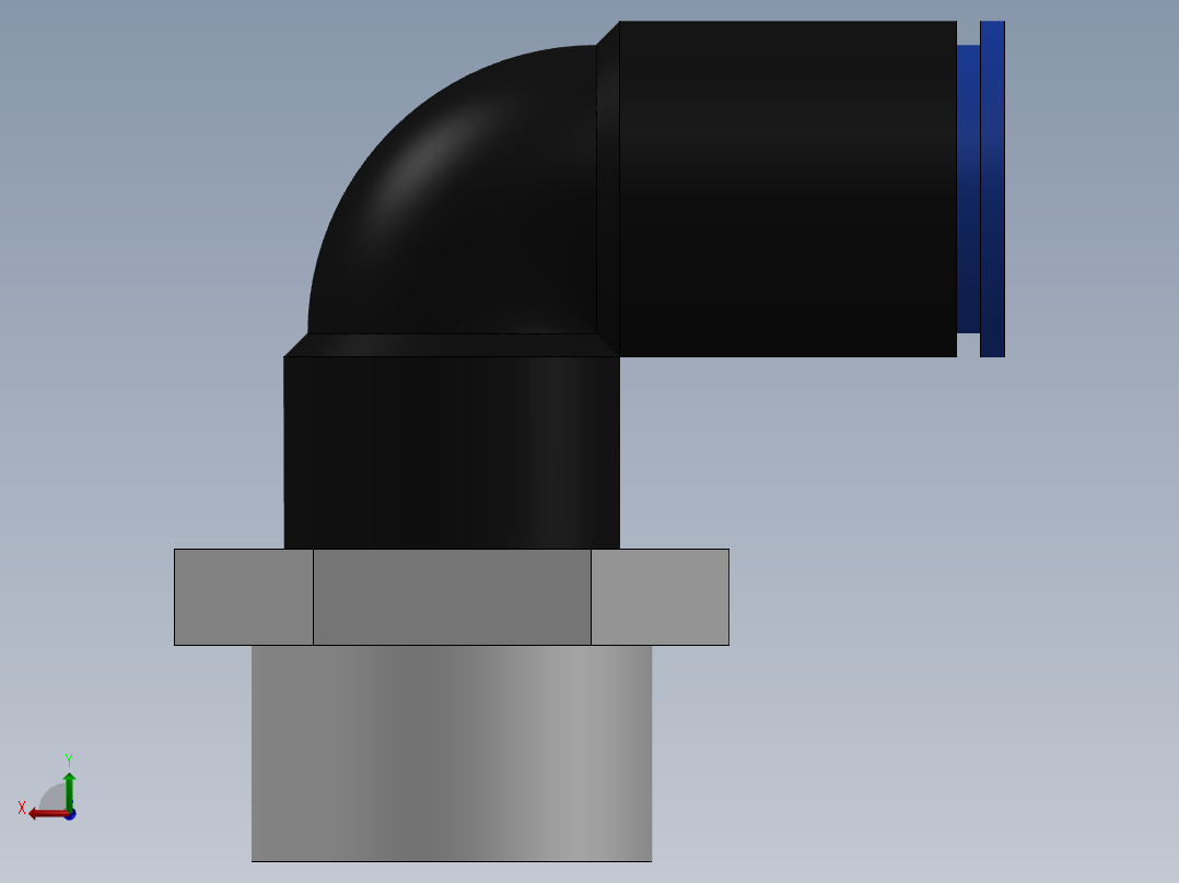 Ø8 x 3-8G COTOVELO 90° MACHO GIRAT. (C02470838)后视图