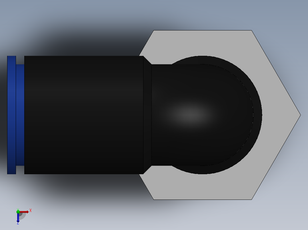 Ø8 x 3-8G COTOVELO 90° MACHO GIRAT. (C02470838)俯视图