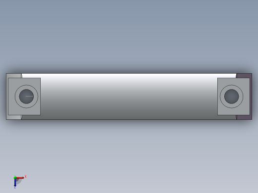 拉手黑色铝合金93.5孔距俯视缩略图