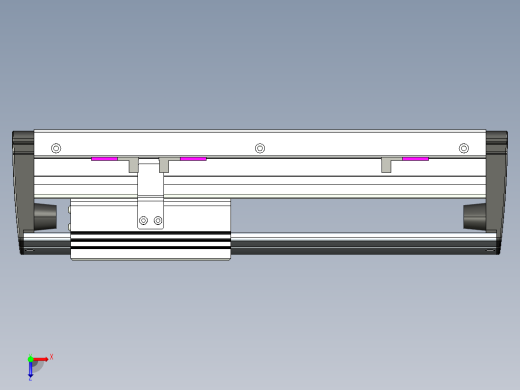 威洛博VL系列直线电机模组-VL17E1-S150俯视缩略图