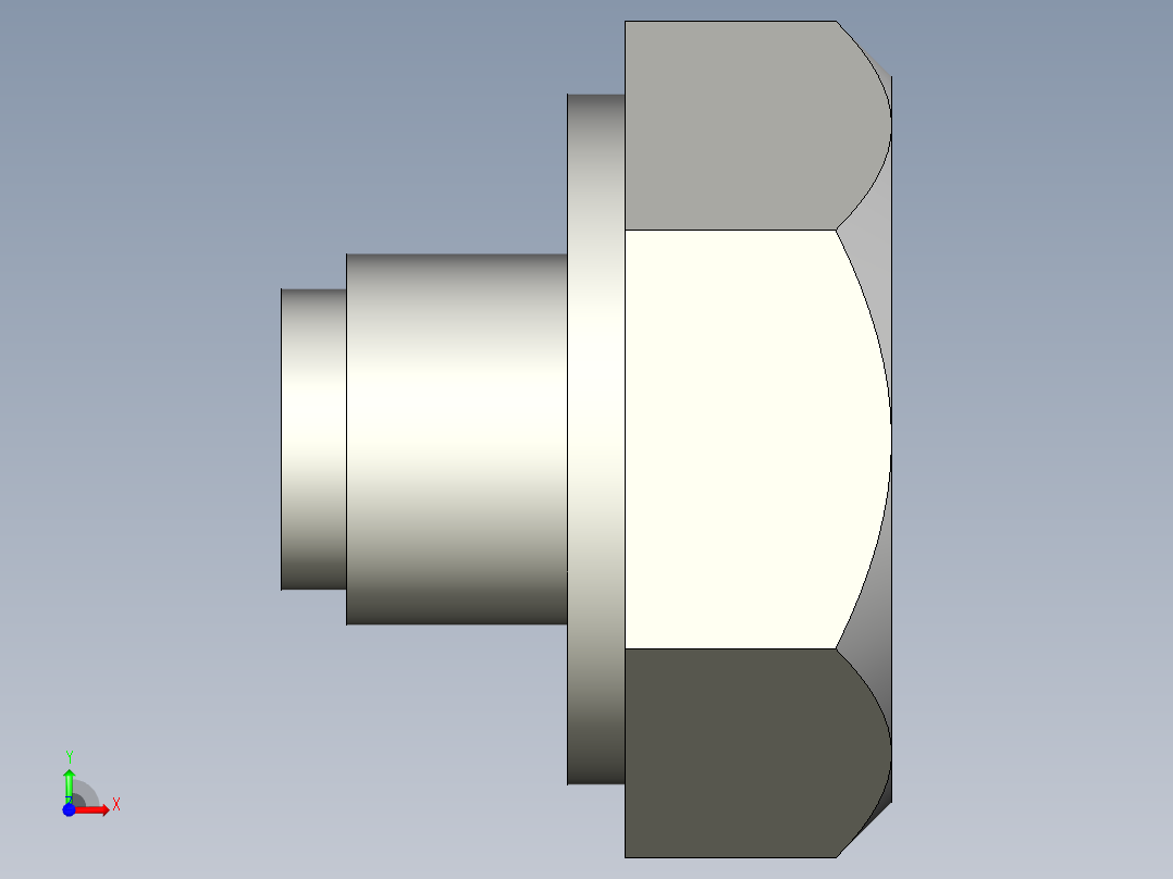 油箱塞頭TN-3D多系列多零件图纸模型前视图