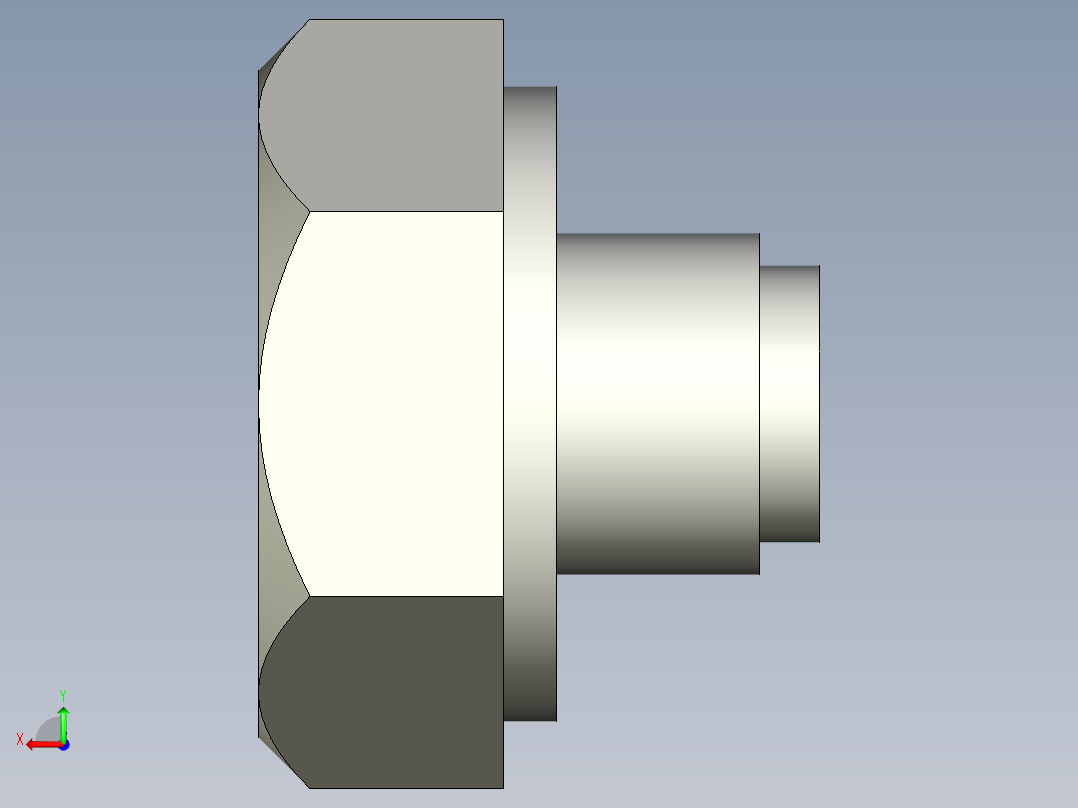 油箱塞頭TN-3D多系列多零件图纸模型后视图