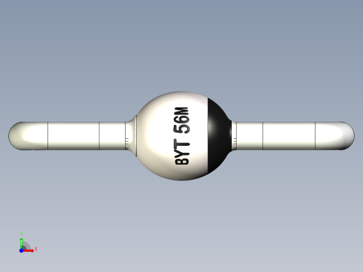 SOD-64型二极管外壳，本体4.2 x d4.3毫米，引线直径1.35毫米前视缩略图