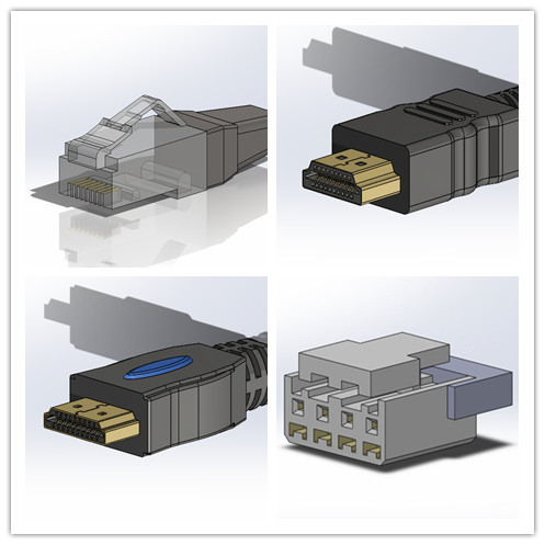 USB网线等电器接头集合