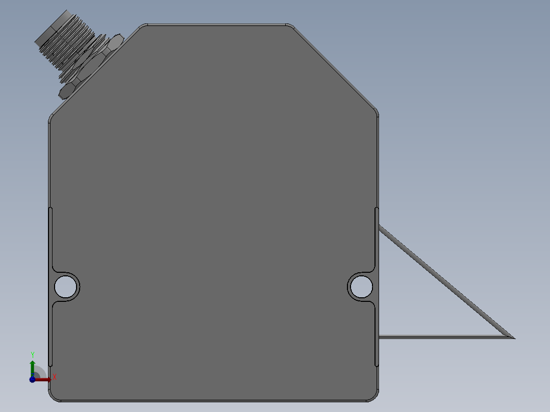 P30 激光位移传感器前视图