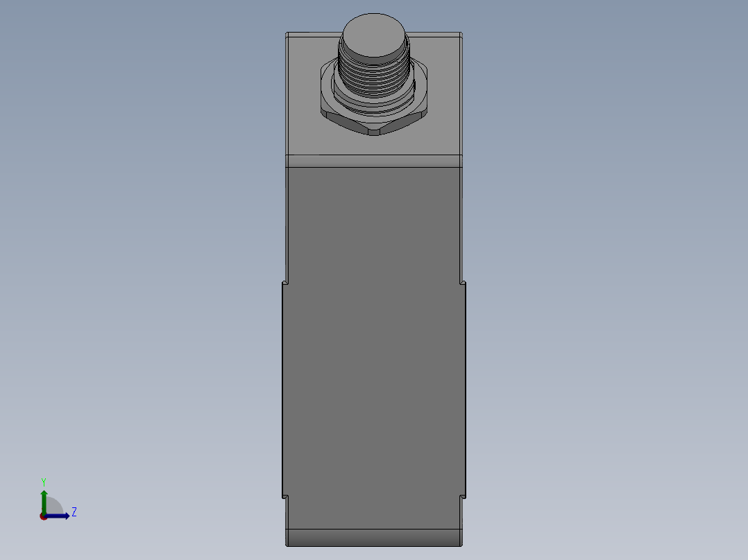 P30 激光位移传感器左视图