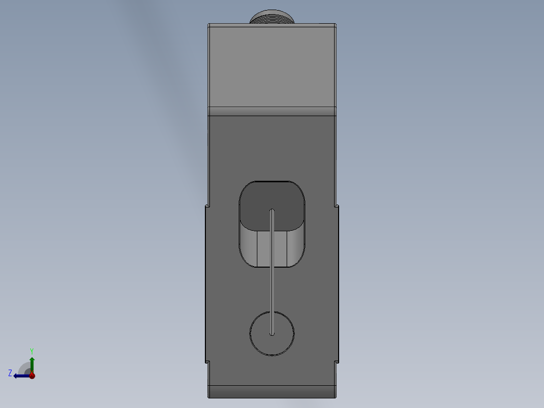 P30 激光位移传感器右视图