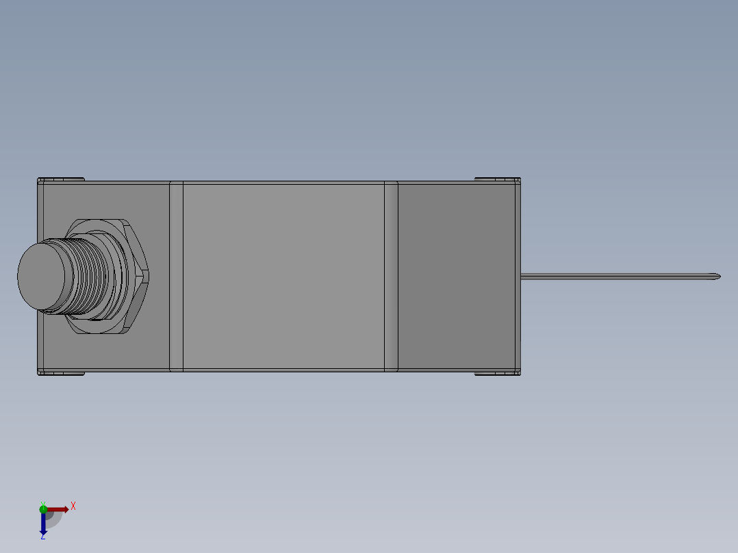 P30 激光位移传感器俯视图