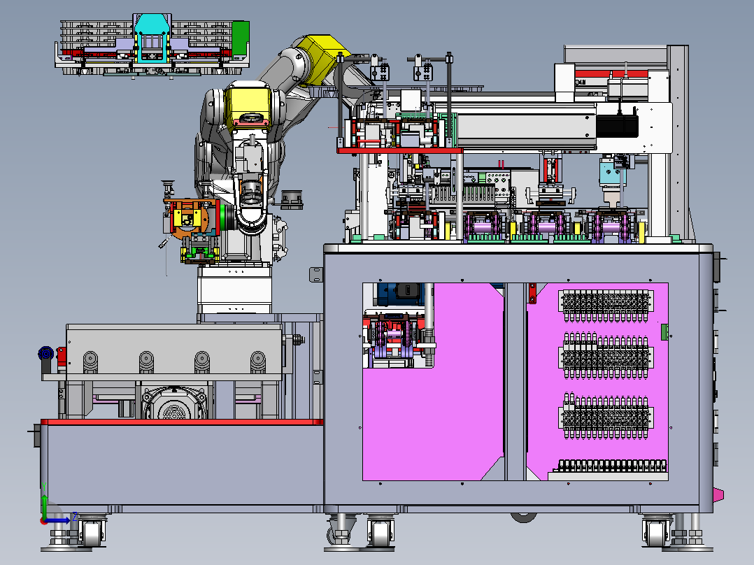 锁螺丝螺母设备sw23左视图