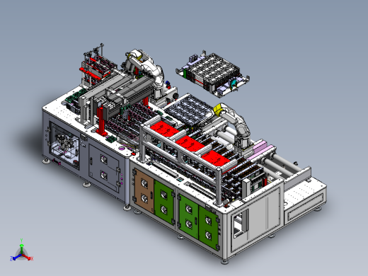 锁螺丝螺母设备sw23正等轴测缩略图