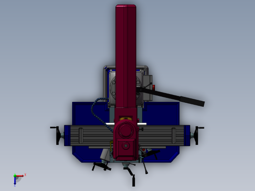 铣床、万能铣床俯视缩略图