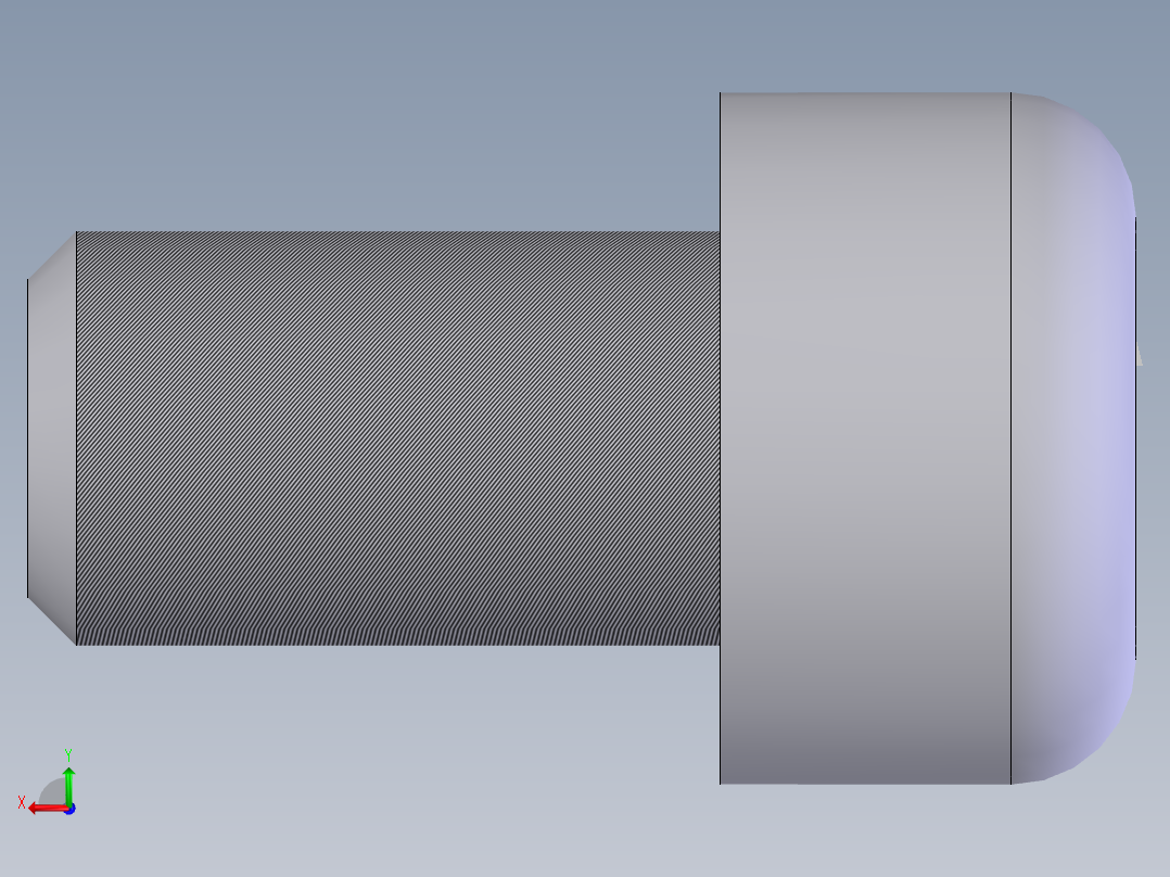 内六角圆柱头螺钉  M6×10后视图