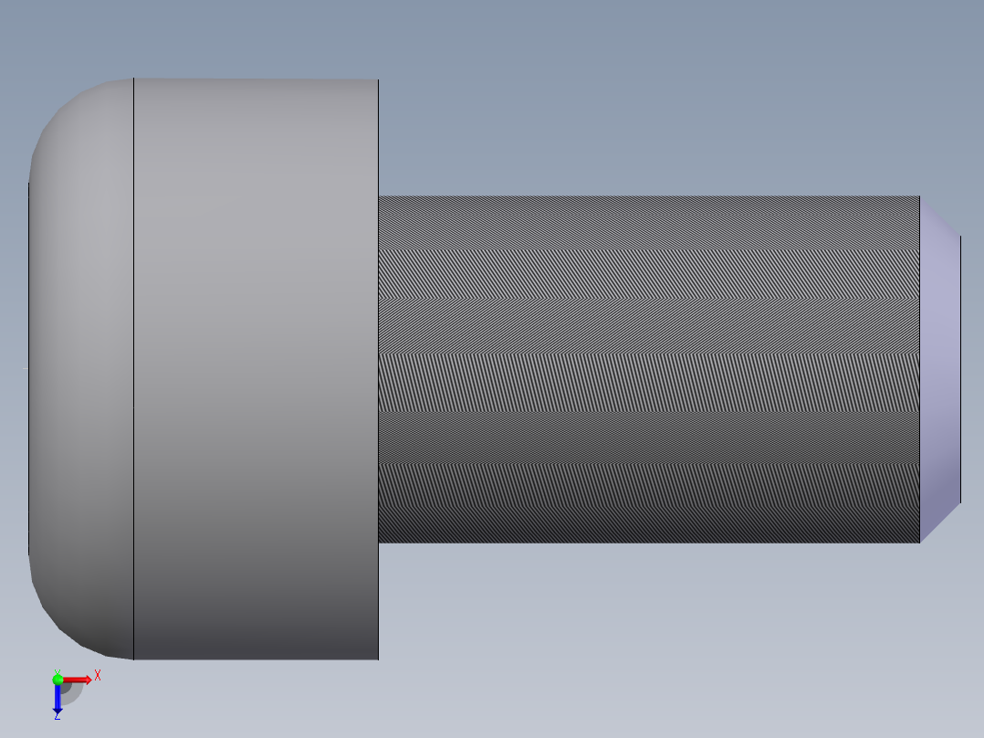 内六角圆柱头螺钉  M6×10俯视图