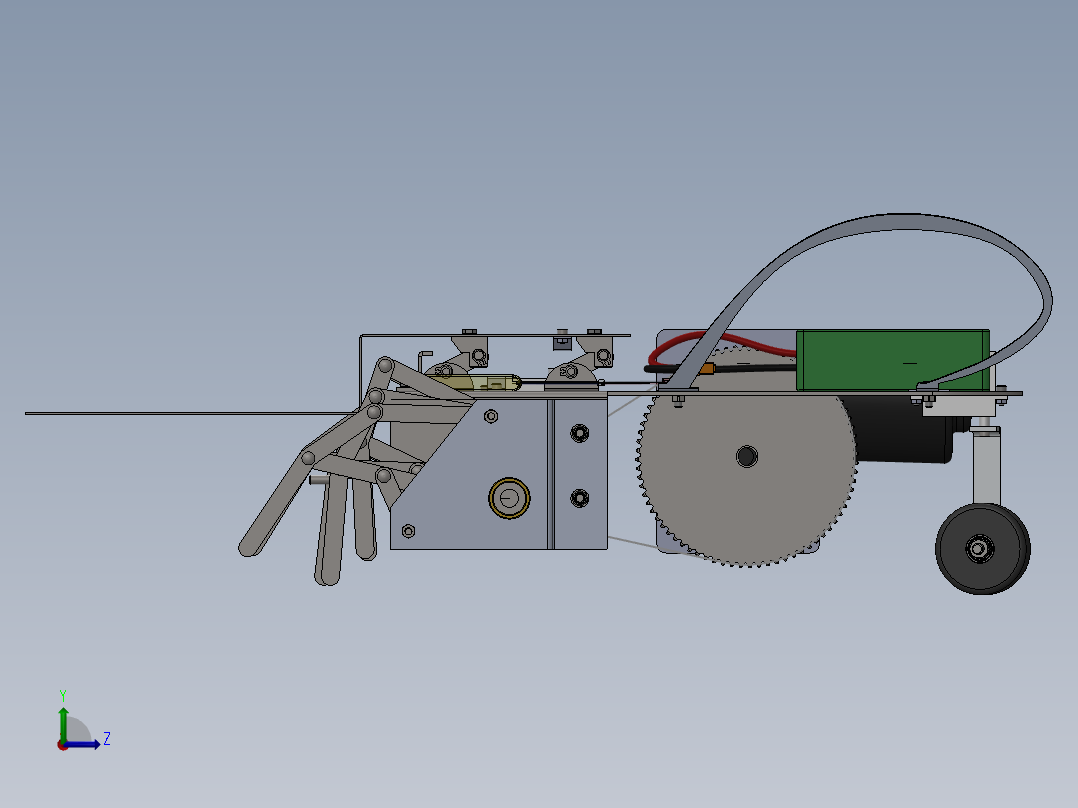 AGV小车、AGV(93)左视图