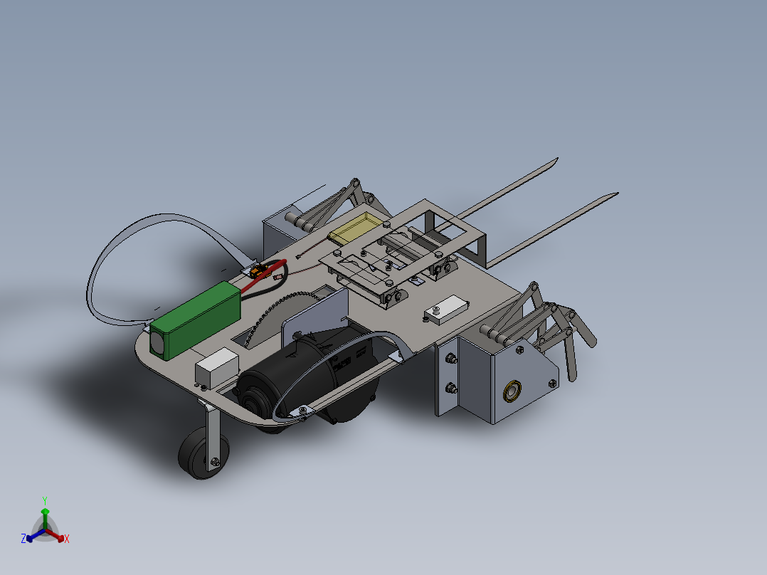 AGV小车、AGV(93)正等轴测图