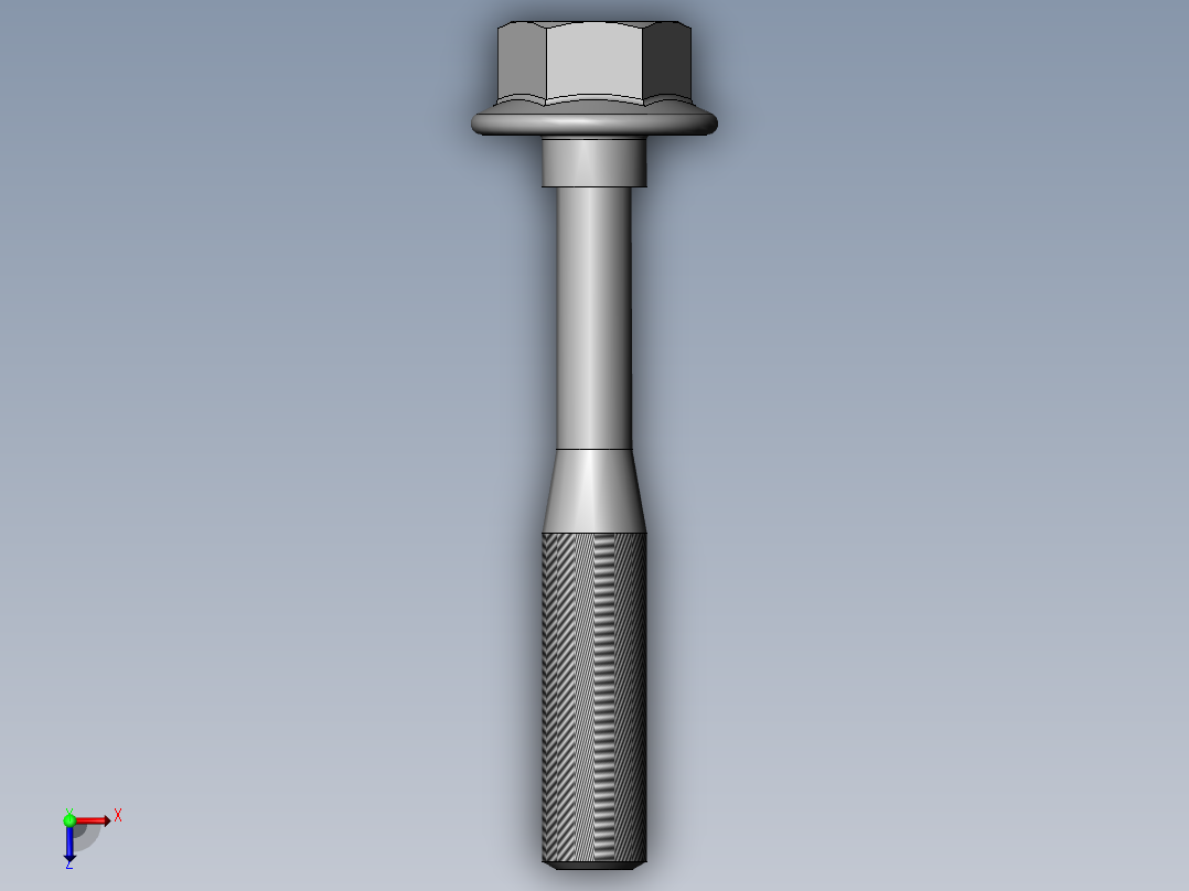GB╱T 5790-1986[六角头法兰面螺栓(加大系列) 细杆 B级 A型M5×35]俯视图