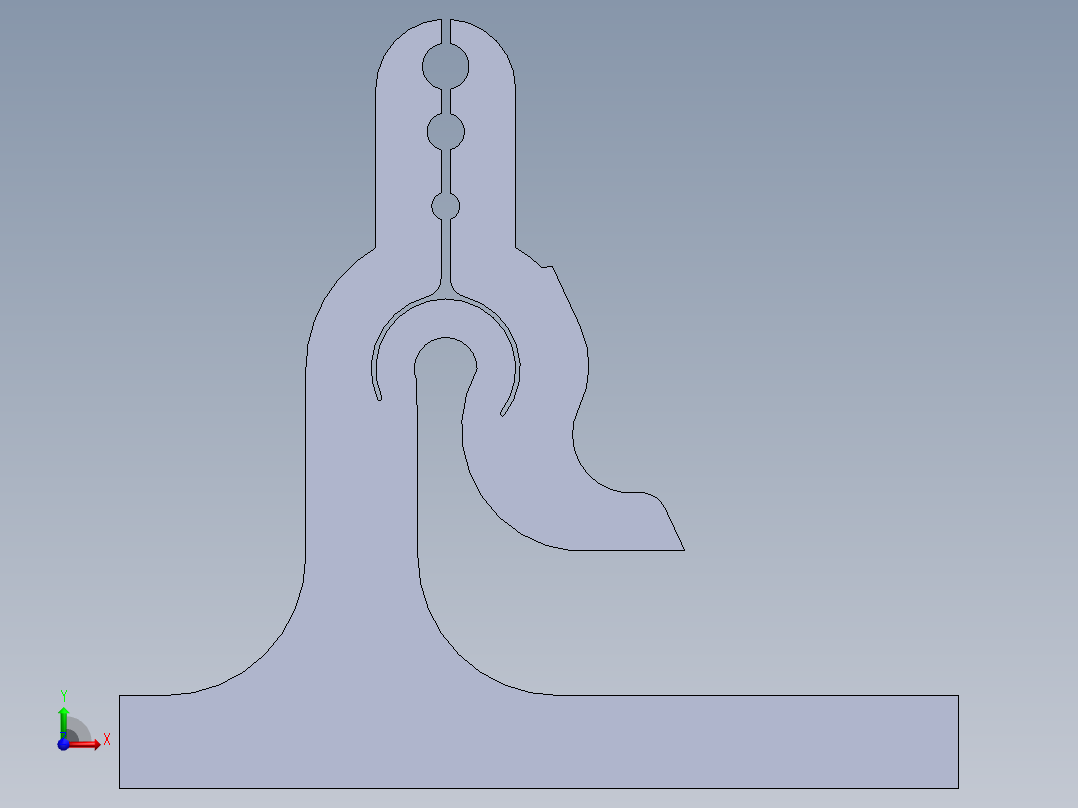 电缆固定装置前视图