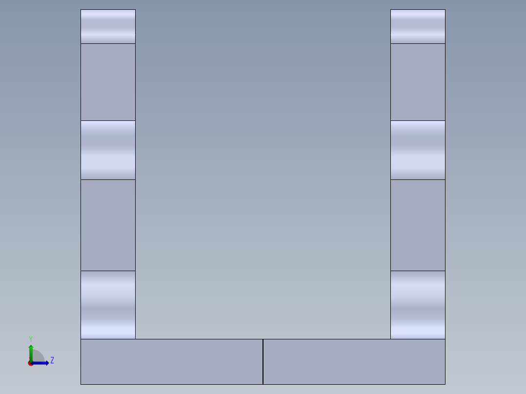 电缆固定装置左视图