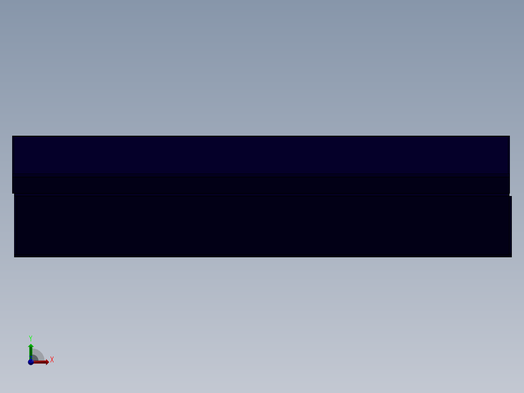 金属收纳盒前视图