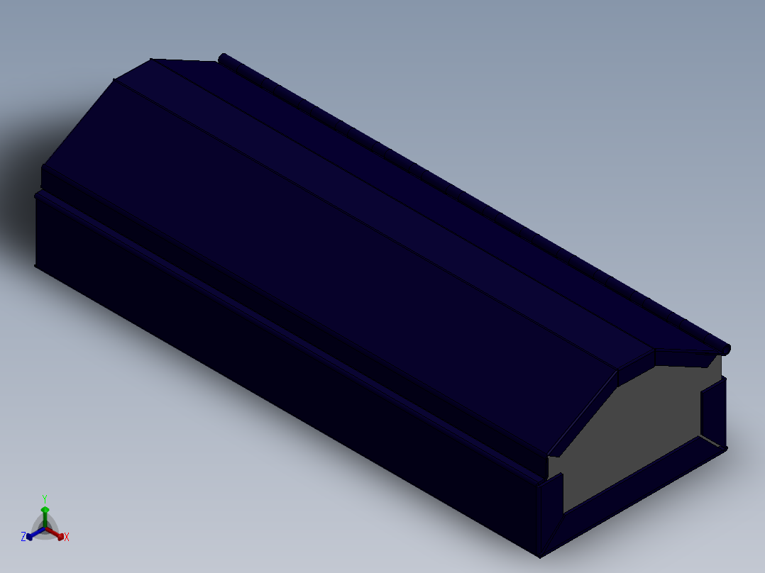 金属收纳盒正等轴测图