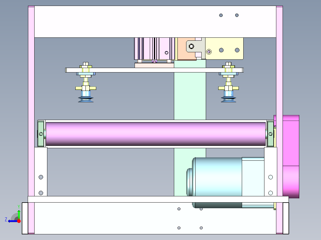 PCB 板自动定位输送台 EPL-801右视图