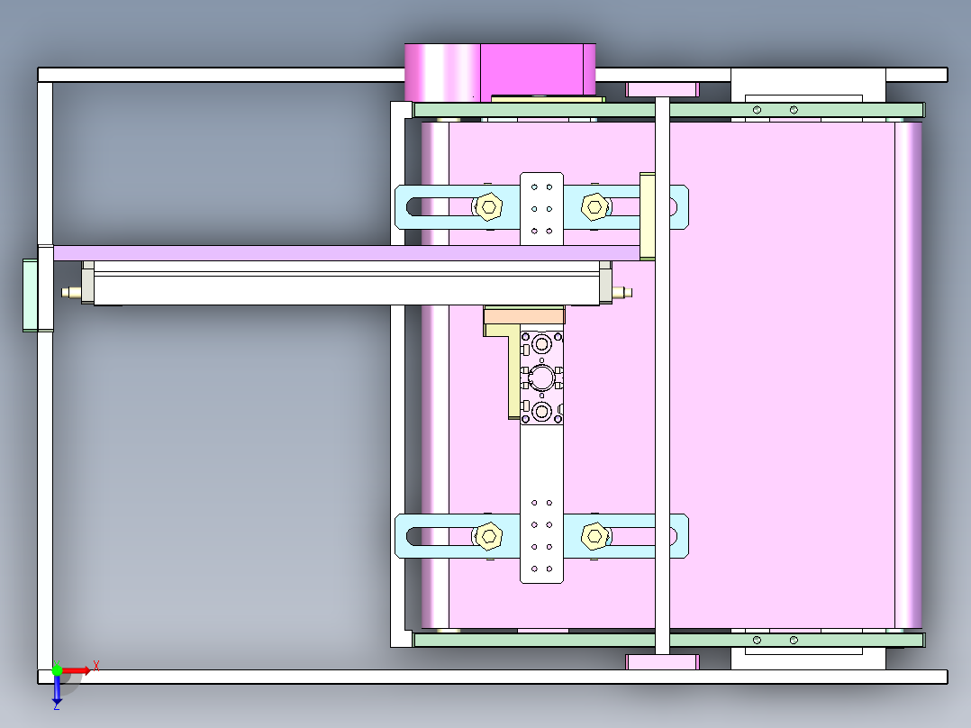 PCB 板自动定位输送台 EPL-801俯视图