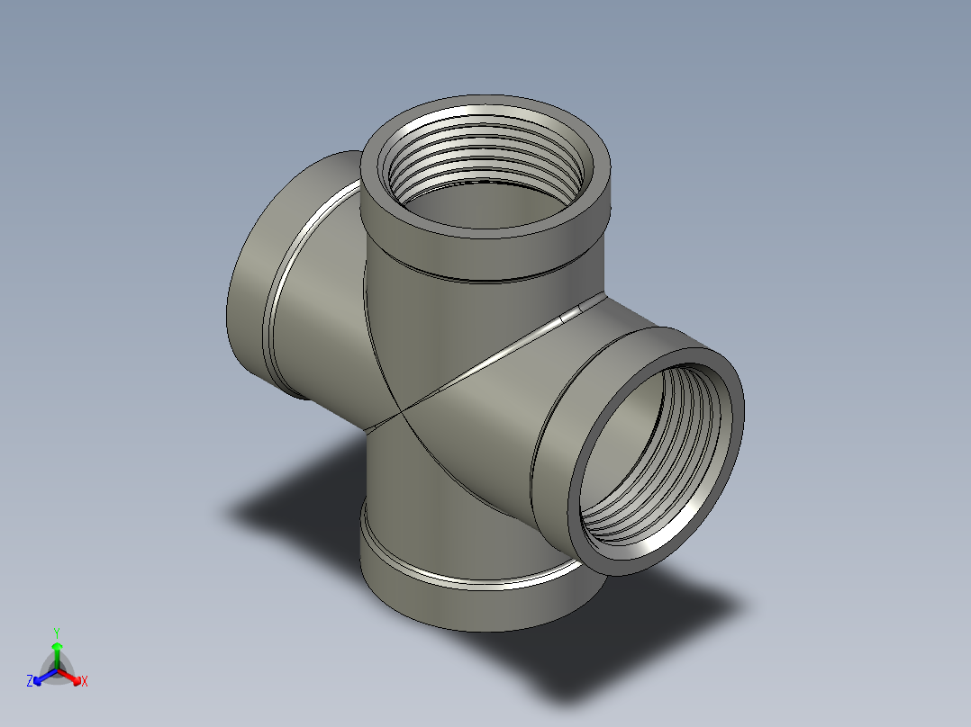 螺纹管四通-等径内丝 DN25