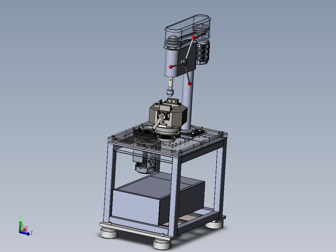 钻床模型(带回转机构）