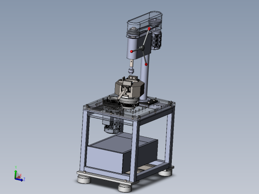 钻床模型(带回转机构）
