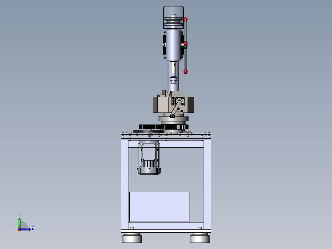钻床模型(带回转机构）左视图