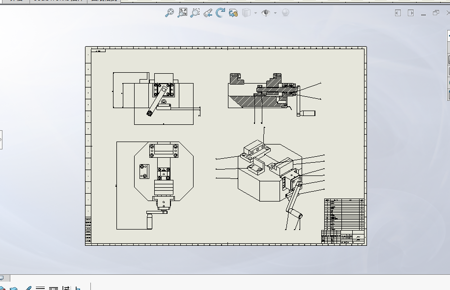 钻床模型(带回转机构）
