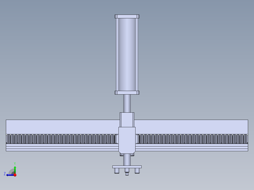 纵剪压料器右视图