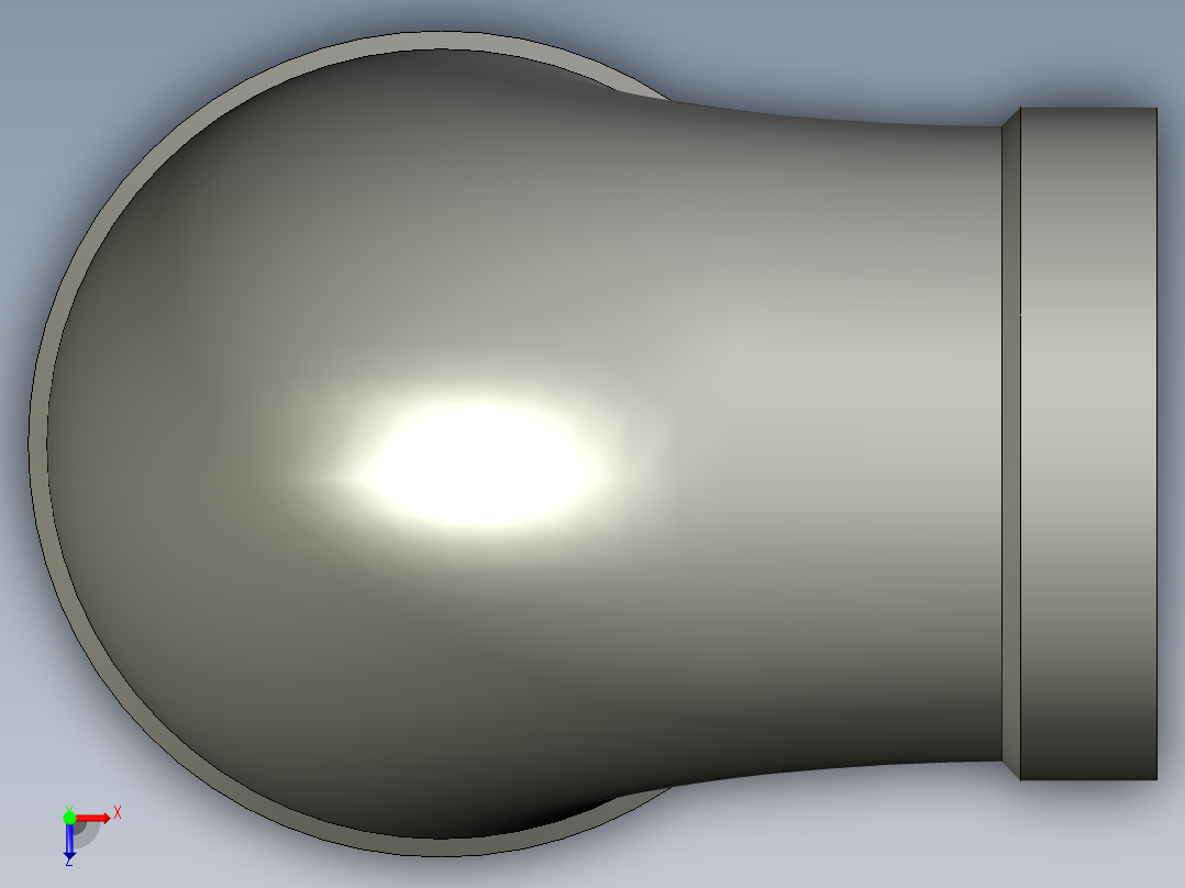螺纹管弯头-异径内丝 DN32-DN25俯视图