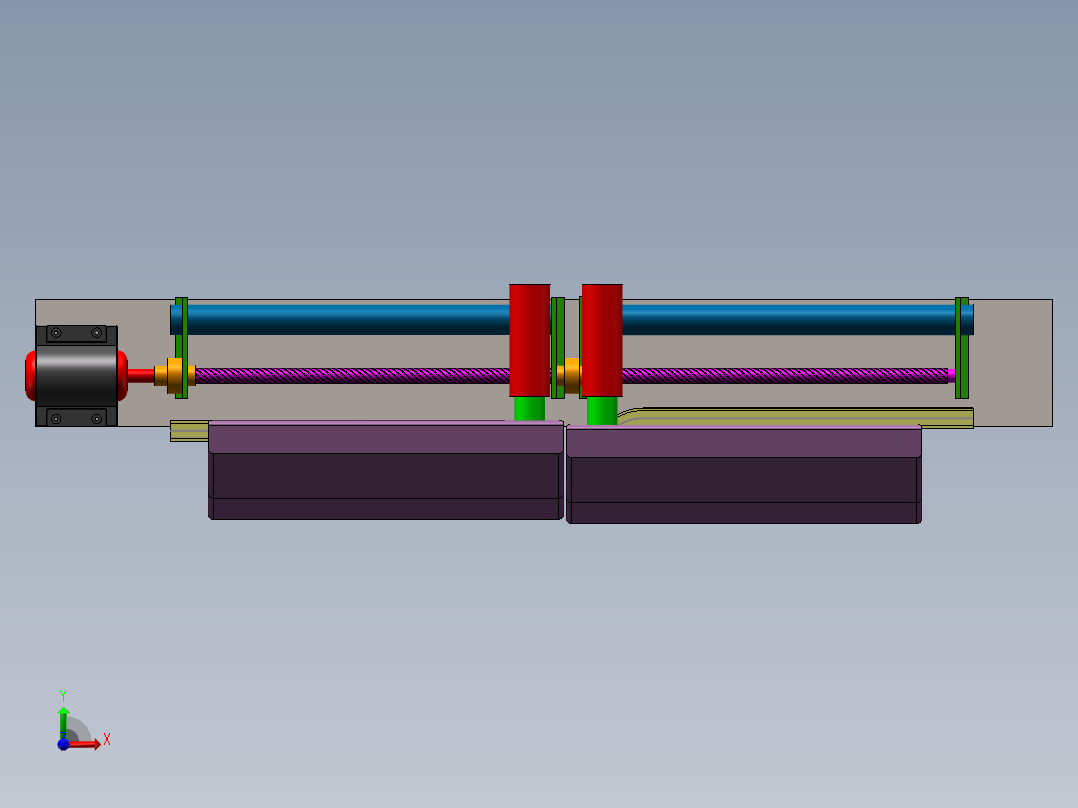 铁路客车塞拉门前视图