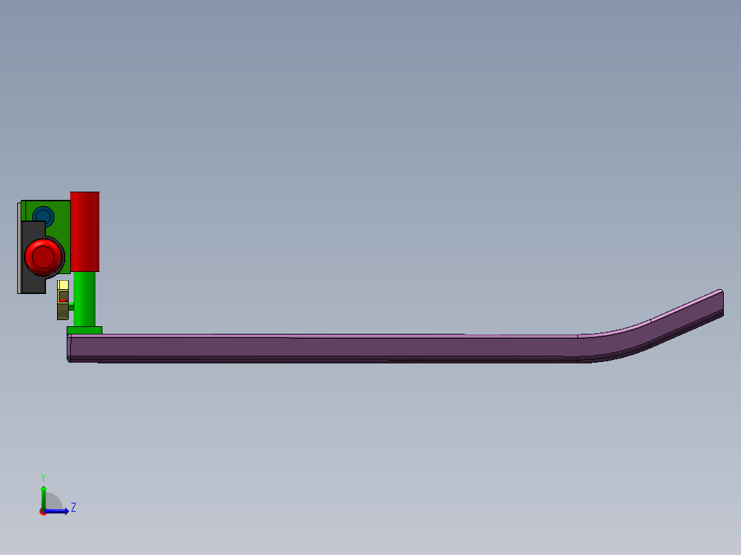铁路客车塞拉门左视图