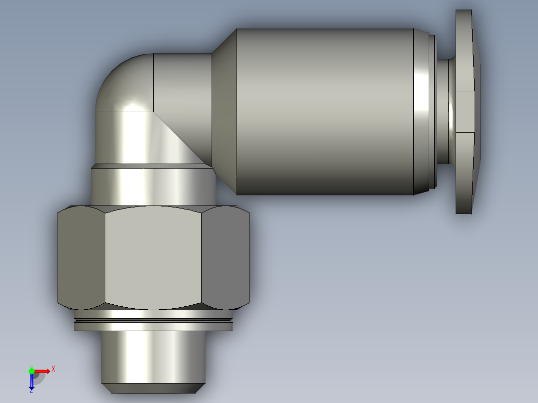 L型管接头QSML-M5-4FESTO-1111俯视图