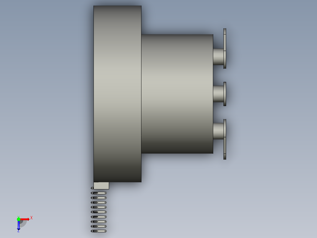 振动盘250x370俯视图