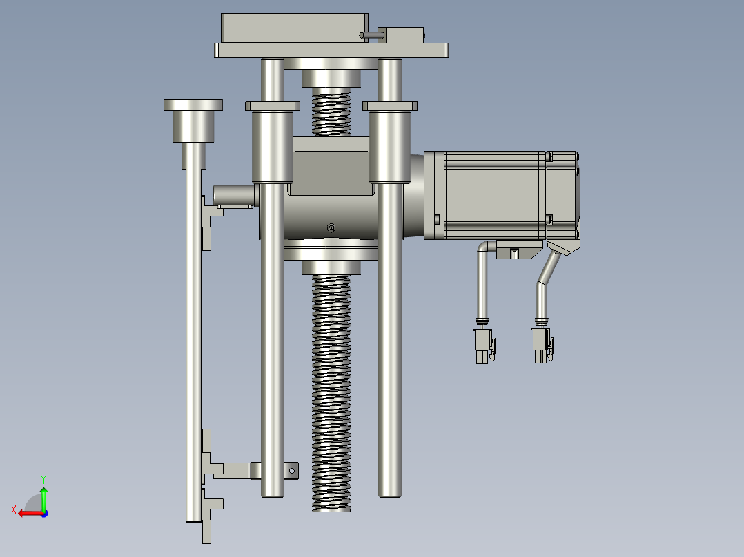M02001-04上料升降后视图