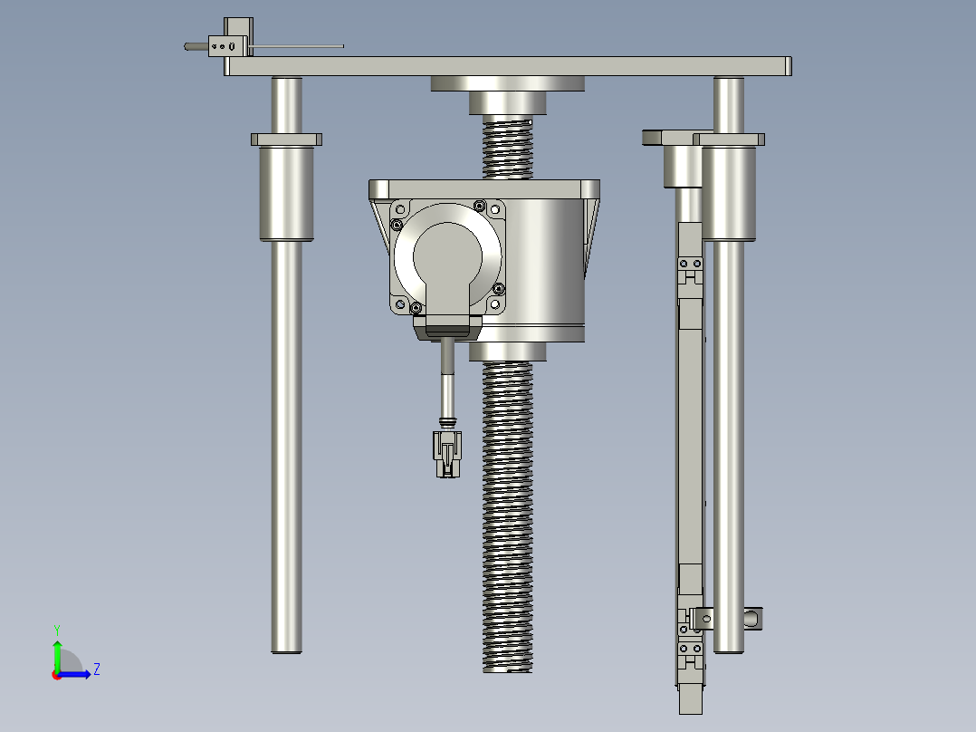 M02001-04上料升降左视图