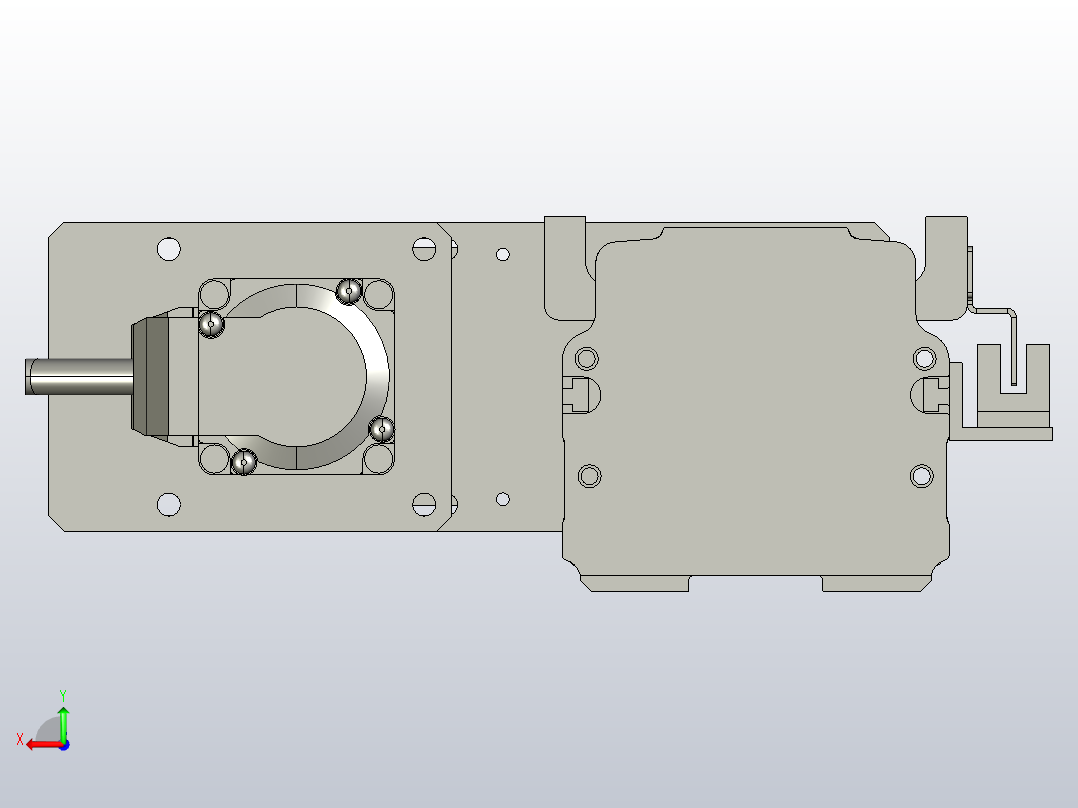 MT75BS半封闭丝杆滑台[MT75BS.L#.550.BL.P10.C3]右视图