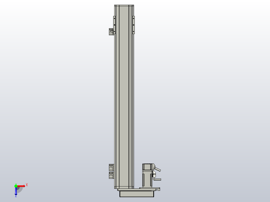 MT75BS半封闭丝杆滑台[MT75BS.L#.550.BL.P10.C3]俯视图