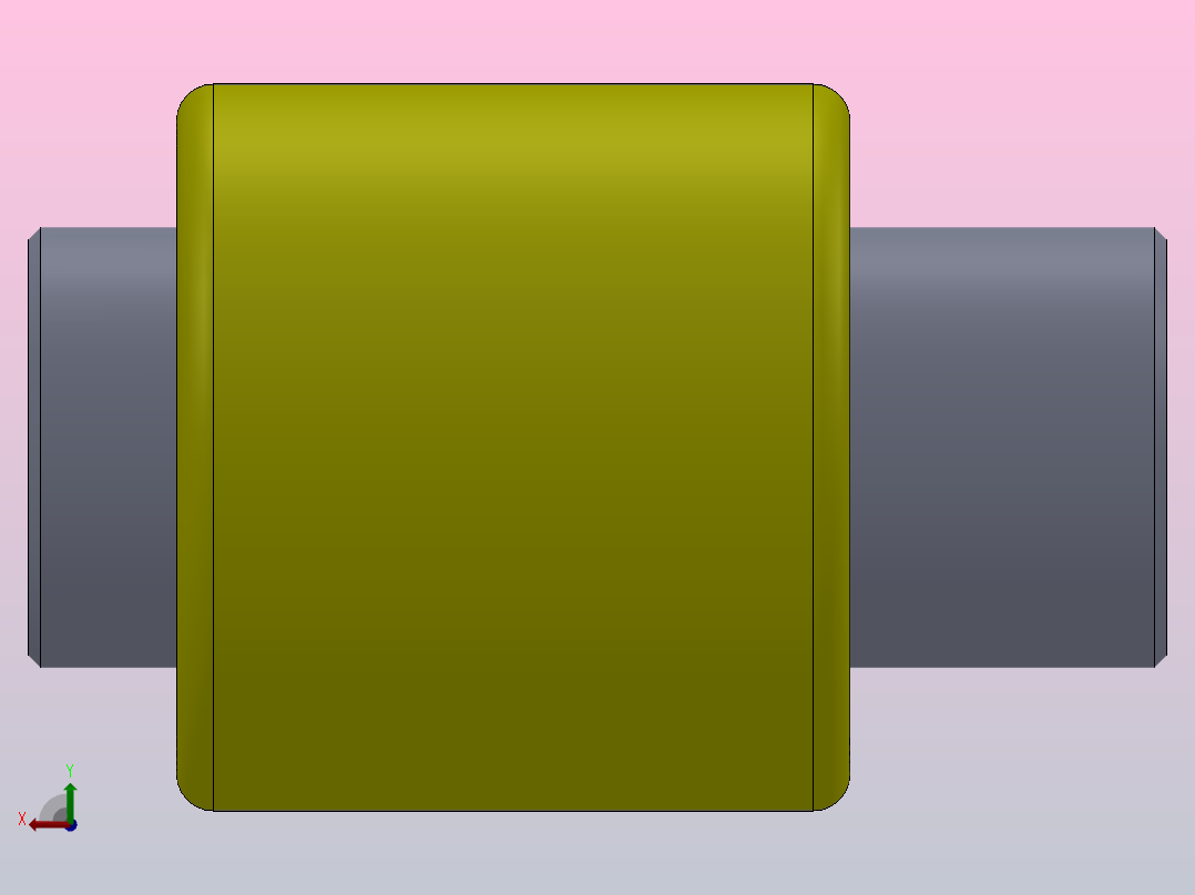 GL型滚子链联轴器[GL4]主视图