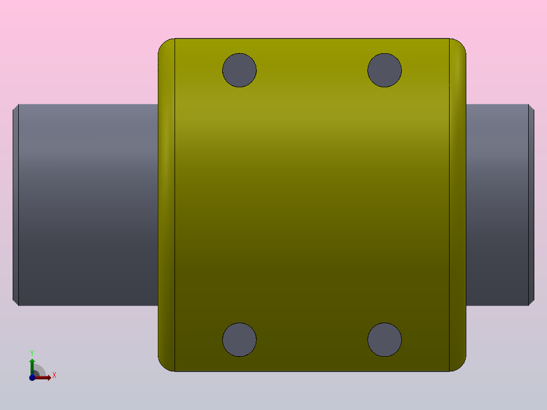 GL型滚子链联轴器[GL4]前视图