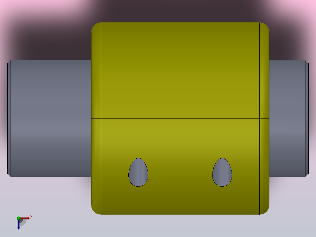 GL型滚子链联轴器[GL4]俯视图